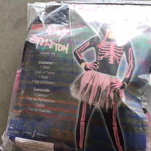 Costume Halloween pink skeleton